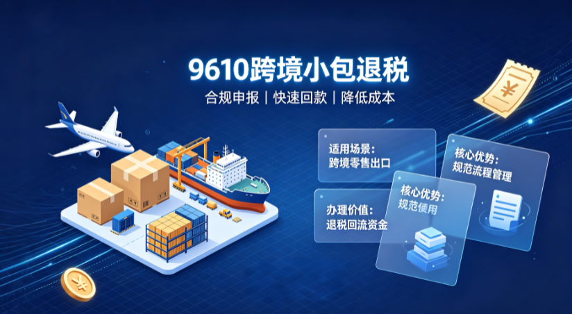 9610出口报关模式是什么？9610出口退税及报关流程详解