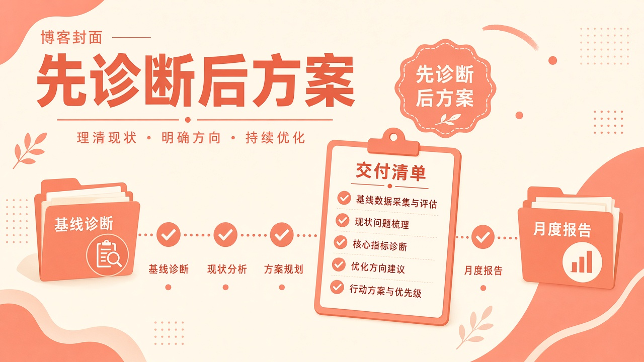 谷歌SEO服务交付清单：接手前基线到月报应包含什么