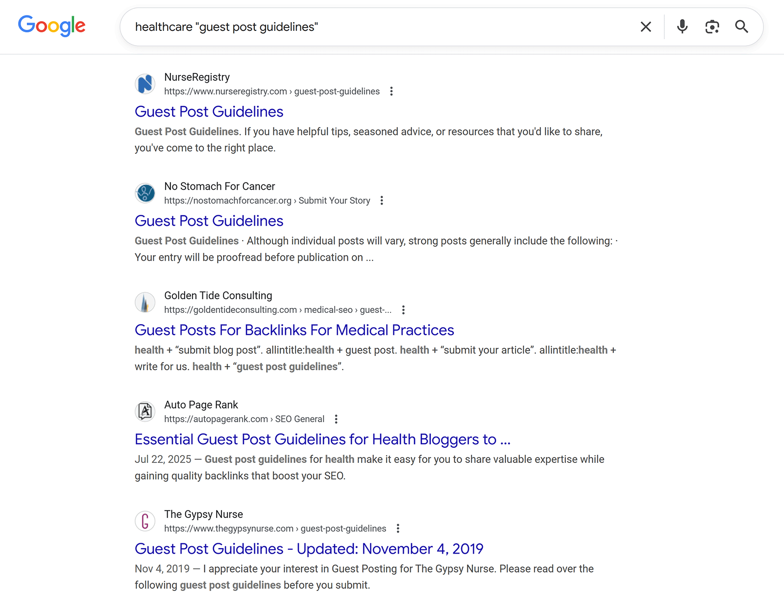Google 搜索客座文章机会