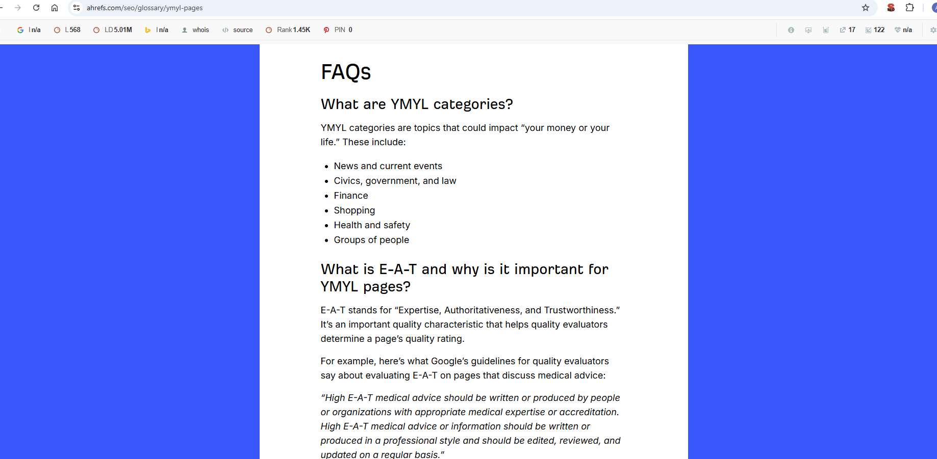 AI 搜索场景的 FAQ 示例