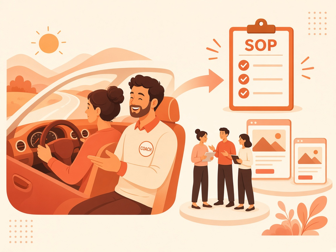 驾校陪跑与 SOP 内化到团队